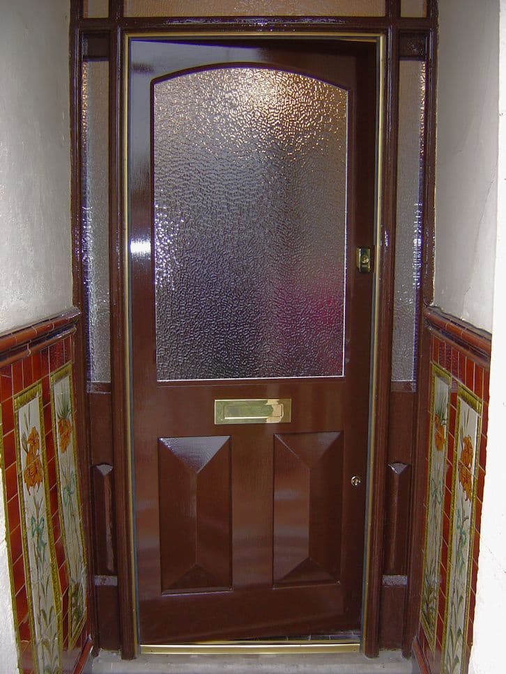Traditional front door installation Cardiff