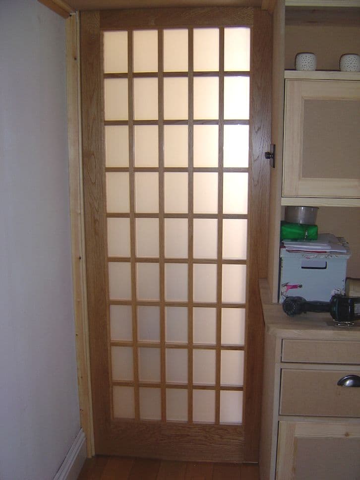 Solid oak interior door
