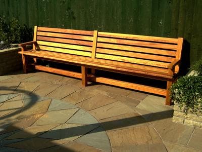 Hardwood garden bench