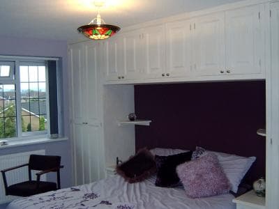 Floor to ceiling fitted wardrobes