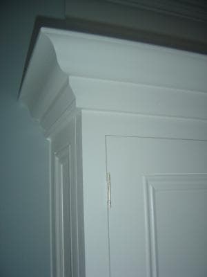 Wardrobe door detail and finish