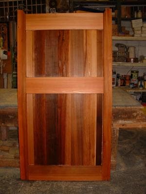 Hardwood gates interior view