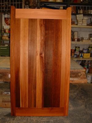 Hardwood gates exterior view