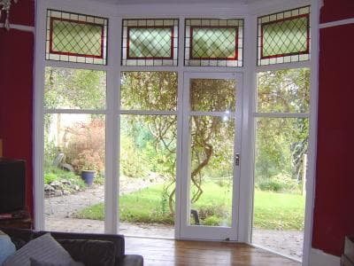 Bay windows with matching door