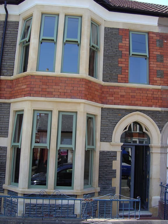 New wooden casement windows installation