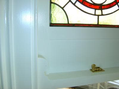 Interior view of restored sash windows
