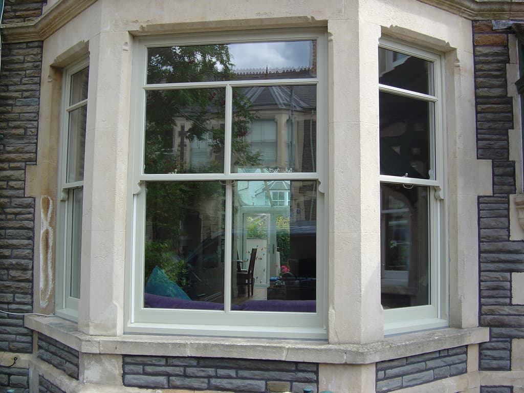 Restored sash windows in period property