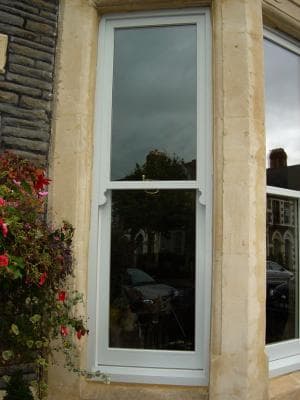 Victorian bay window with box sash