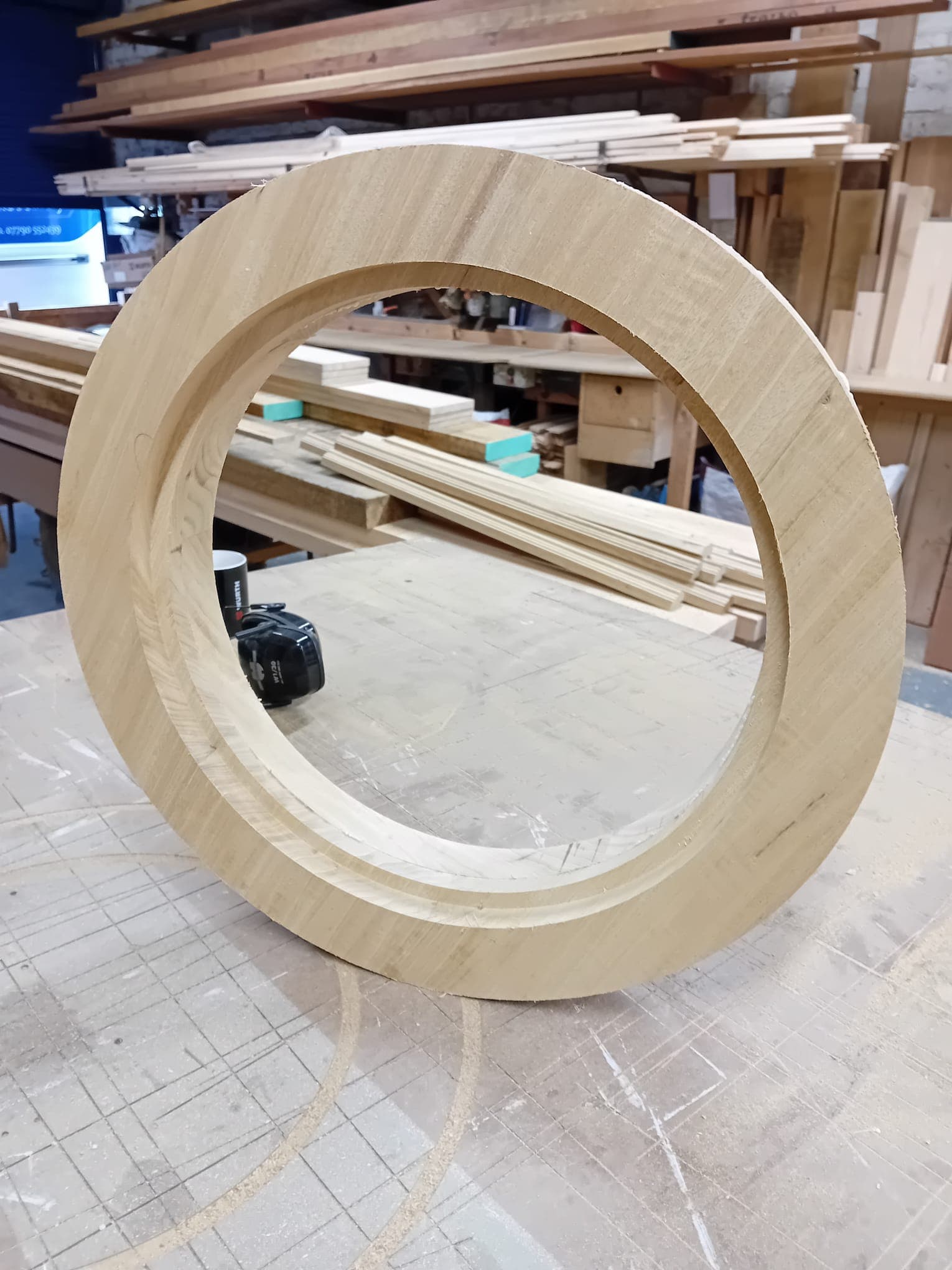 Precision-cut circular window component